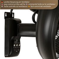 Beacon Zwarte wandventilatorBreeze Wall Fan Ø 46cm - 213124EU - thumbnail