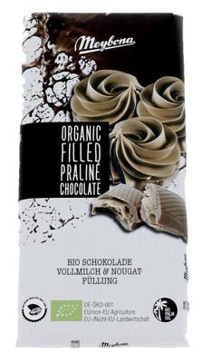 Meybona Organic Filled Praliné Chocolate Meybona Organic Filled Praliné Chocolate