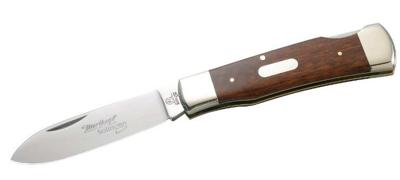 Hartkopf zakmes 17,4 cm RVS/hout zilver/bruin