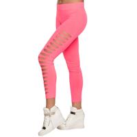 Legging Met Scheuren Neon Roze - thumbnail