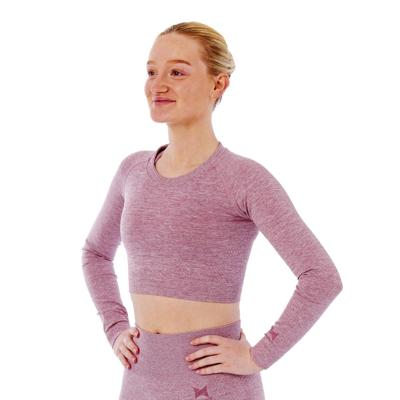 Xtreme Sportswear Croptop lange mouwen Dames Roze-L