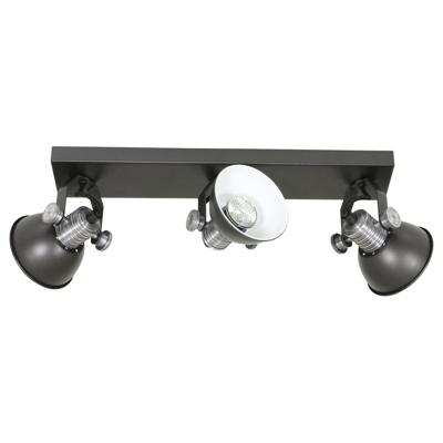 Steinhauer Zwarte opbouwspotBrooklyn 3-lichts - 2134ZW