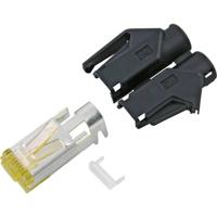 Hirose Electronic RJ45C6A-SW TM31 RJ45-aansluitstekker CAT6A Hirose TM31 Stekker, recht Aantal polen: 8P8C Zwart 1 stuk(s) - thumbnail
