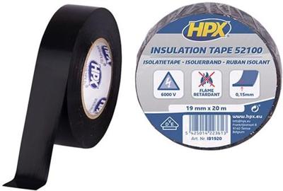 HPX Isolatietape Zwart 19mmx20m
