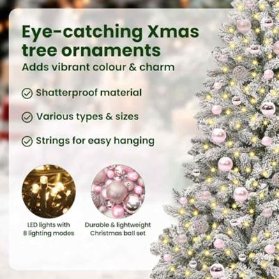 Kunstkerstboom met 300 LED Groen en Wit 180 cm PVC en Metaal