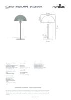 Nordlux Design tafellampEllen groen - 48555013 - thumbnail