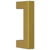 Handvatten 20 st 64 mm roestvrij staal goudkleurig - thumbnail