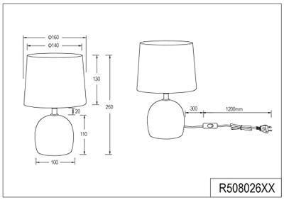 Trio Zwarte schemerlampMalu - R50802667