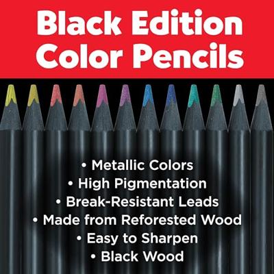 Faber Castell Kleurpotlood Black Edition - 12 stuks Metallic