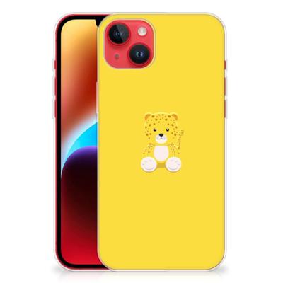 iPhone 14 Plus Telefoonhoesje met Naam Baby Leopard iPhone 14 Plus Telefoonhoesje met Naam Baby Leopard