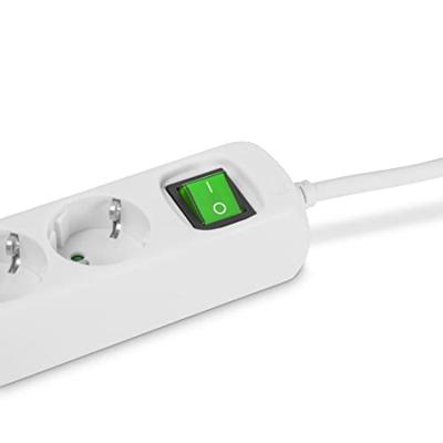 Hama Stekkerdoos, 3-voudig, schakelaar, 3 m Kabel Wit - thumbnail