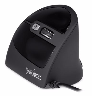 Perixx Vertikal Perimice-515 II Ergonomische muis USB Optisch Zwart 6 Toetsen 1600 dpi Ergonomisch Perixx Vertikal Perimice-515 II Ergonomische muis USB Optisch Zwart 6 Toetsen 1600 dpi Ergonomisch