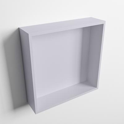 MONDIAZ EASY Nis 29,5x29,5cm in solid surface kleur Cale | Cale. 1 vak geschikt voor in- of opbouw MONDIAZ EASY Nis 29,5x29,5cm in solid surface kleur Cale | Cale. 1 vak geschikt voor in- of opbouw