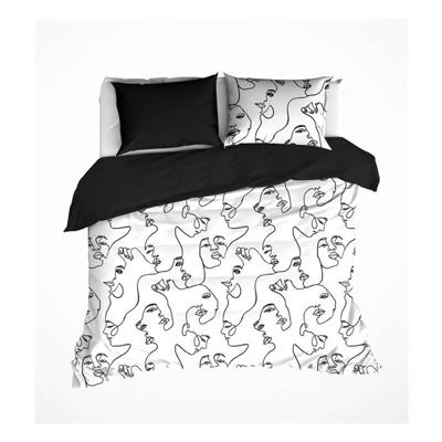 De Witte Lietaer Nimes Dekbedovertrek - Lits-jumeaux (240x200/220 Cm + 2 Slopen) - Percal Katoen - Black De Witte Lietaer Nimes Dekbedovertrek - Lits-jumeaux (240x200/220 Cm + 2 Slopen) - Percal Katoen - Black
