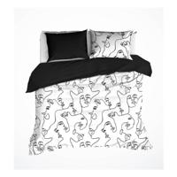 De Witte Lietaer Nimes Dekbedovertrek - Lits-jumeaux (240x200/220 Cm + 2 Slopen) - Percal Katoen - Black - thumbnail