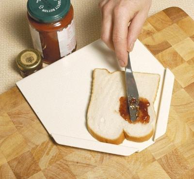 Smeerplank | Éénhandig gebruik | Met antislipvoetjes | 22 x 22 cm | PR60003