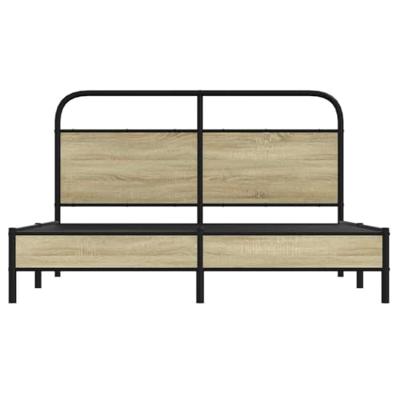 Bedframe zonder matras bewerkt hout sonoma eikenkleur 160x200cm