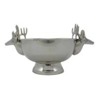 Verzilverde Schaal Hert (26 x 14 cm) - thumbnail