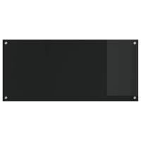 VidaXL Keuken spatscherm zwart 110 x 50 cm gehard glas - thumbnail