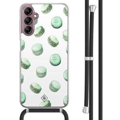 Samsung Galaxy A14 hoesje met koord - Macarons Samsung Galaxy A14 hoesje met koord - Macarons