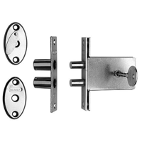 Nemef 1008 veiligheidsbijzetslot | skg* | dm47mm | 22x101mm rechthoekig | set van 3 stuks | gelijksluitend | dr 1+2+3+4 - 9100800453 - thumbnail