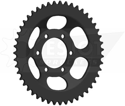 ESJOT achtertandwiel "0846" chain wheel 415 47z steel black