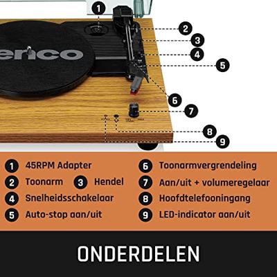 Lenco LS-10 Platenspeler Belt drive Hout
