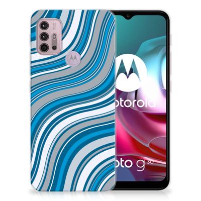 Motorola Moto G30 | G10 | TPU bumper | Waves Blue Motorola Moto G30 | G10 | TPU bumper | Waves Blue