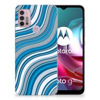 Motorola Moto G30 | G10 | TPU bumper | Waves Blue - thumbnail