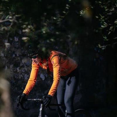 Castelli Perfetto RoS 2 lange mouw fietsjack oranje dames S
