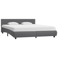Bedframe met LED kunstleer grijs 180x200 cm - thumbnail