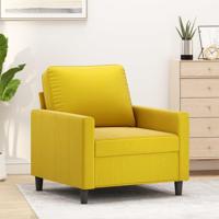 Fauteuil 60 cm fluweel geel - thumbnail