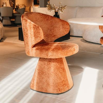 Richmond Eetkamerstoel 'Gatsbi' Chenille, kleur Koper