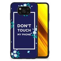 Xiaomi Poco X3 | X3 Pro | Telefoon Hoesje | Flowers Blue DTMP - thumbnail