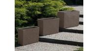 Beliani - EDESSA - Plantenbak - Bruin - 80 cm - Stenenmix - thumbnail