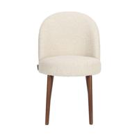 Dutchbone Eetkamerstoel 'Barbara' Bouclé, kleur Beige - thumbnail
