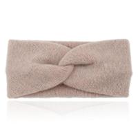 LGT JWLS Zachte Gebreide Oorwarmer Hoofdband - Heerlijk Zacht - Licht Bruin - thumbnail