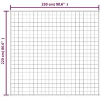 VidaXL Verzwaringsdeken 220x230 cm 11 kg stof lichtcrèmekleurig - thumbnail