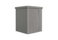 Biohort Neo 1A metalen tuinhuis enkele deur kwartsgrijs 1A 180x180 cm - thumbnail