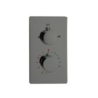 Douchekraan Inbouw Best Design Moya Thermostaatkraan 2-weg Gunmetal (incl. inbouwdeel) - thumbnail