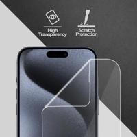 Lunso - iPhone 15 Pro Max - Duo Pack (2 stuks) Beschermfolie - Full Cover Screen protector - thumbnail