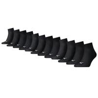 Puma Quarter Sokken Plain 12-pack Zwart-47/49 - thumbnail