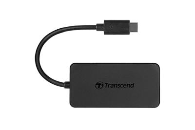 Transcend TS-HUB2C USB 3.2 Gen 1-hub 4 poorten Zwart Transcend TS-HUB2C USB 3.2 Gen 1-hub 4 poorten Zwart