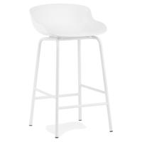 Normann Copenhagen Hyg barkruk H65 White staal - thumbnail