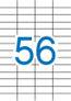 Apli witte etiketten ft 52,5 x 21,2 mm (b x h), 5.600 stuks, 56 per blad (1284)