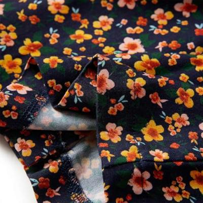 Kinderoverhemd met bandkraag bloemenprint 140 marineblauw Kinderoverhemd met bandkraag bloemenprint 140 marineblauw