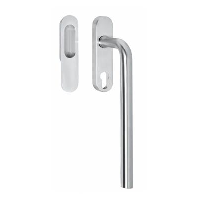Intersteel Hef-/schuifdeurbeslag recht profielcilindergat 69mm - RVS Intersteel Hef-/schuifdeurbeslag recht profielcilindergat 69mm - RVS