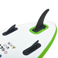 Stand-up paddleboard opblaasbaar groen en wit - thumbnail