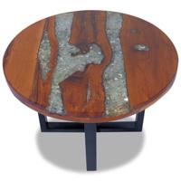 Salontafel massief teakhout hars 60 cm - thumbnail