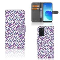 OPPO Reno6 5G | Telefoon Hoesje | Feathers Color - thumbnail